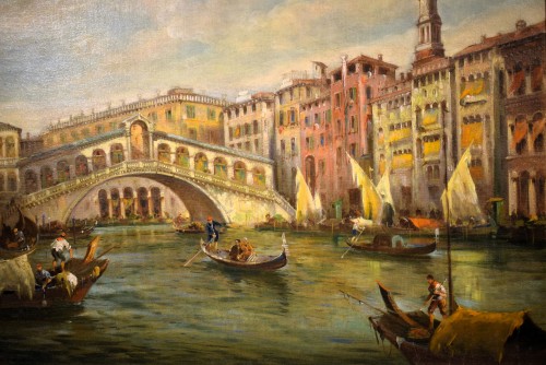 Tableaux et dessins Tableaux XIXe siècle - Venise, Grand Canal - Angelo Trentin (Udine1850- Wien1912)